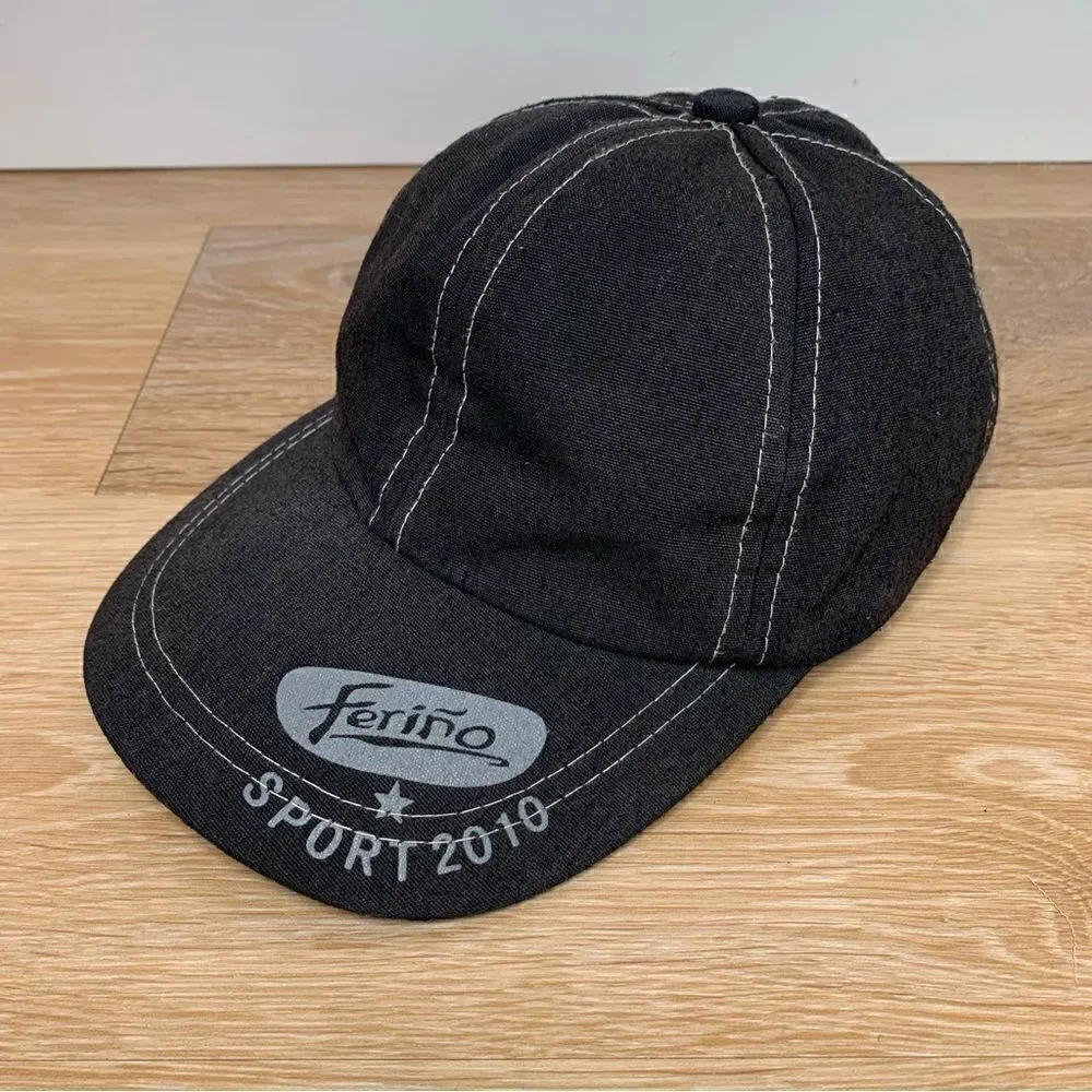 Ferino Sport 2010 Vintage Baby Boy Size 2T Black Hat Cap - Picture 4 of 12